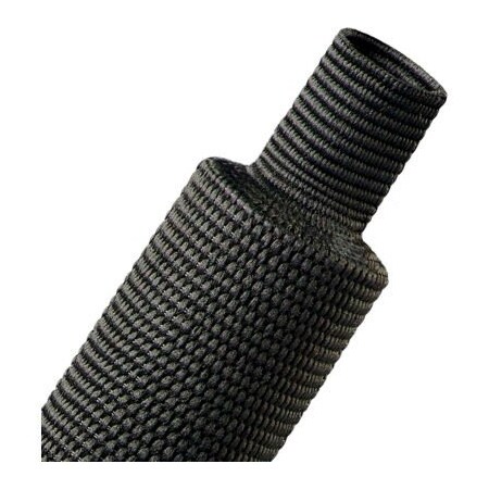 Techflex 2:1 Fabric Heat Shrink 2.36in Diameter Dia., 25', Black H2F2.36BK-25